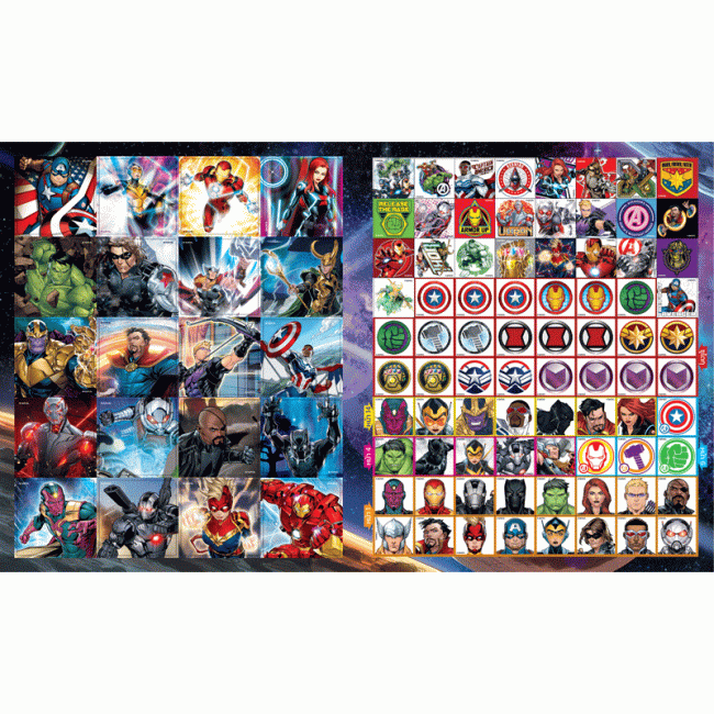 AVENGERS สนุกกับระบายสีและสติ๊กเกอร์ 100 ดวง